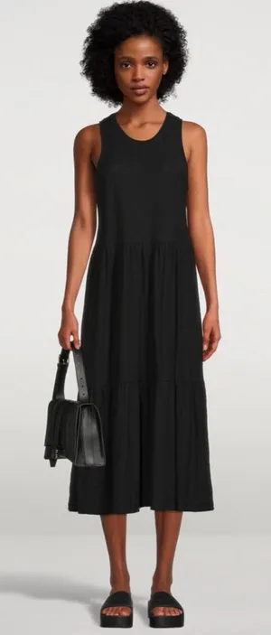 Nation LTD‎ Melissa Tiered Tank Dress Black size XS thumbnail 1