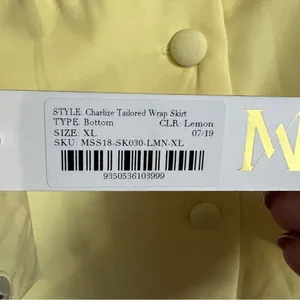 NWT Meshki Yellow Charlize Tailored Mini Skirt‎ thumbnail 5