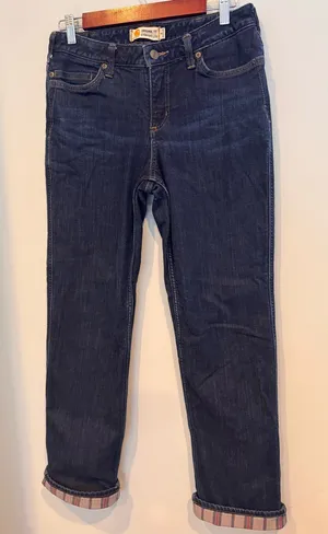Carhartt Flannel Lined Straight Leg Jeans Size 8 thumbnail 1