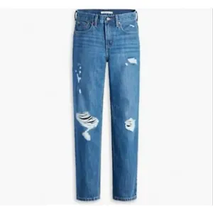 Levi’s low pro straight distressed dark wash jeans 27 thumbnail 15