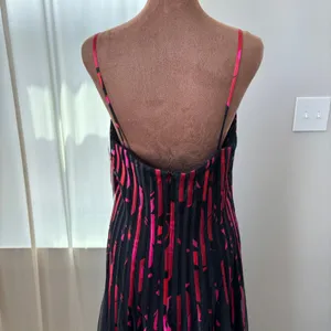 Vintage JS Collections Dress Size 14 NWT Abstract Pleated Mesh Y2K Whimsigoth thumbnail 8