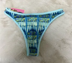 Strawberry milk mob bikini bottom Blue thumbnail 2