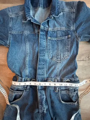 FREE PEOPLE Edison Wide Leg Denim Coverall Jumpsuit Size XS thumbnail 5