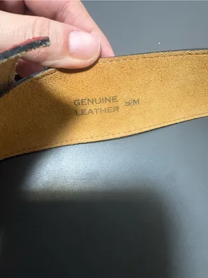 JOELS Wide Red-Brown Leather Statement Belt with Asymmetric Buckle thumbnail 5