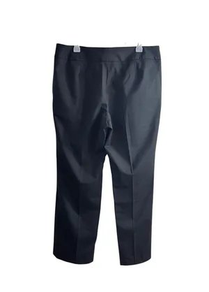 Solid Single Button Crop Blazer And Slant Pocket Tailored Pants (XL 12) thumbnail 8