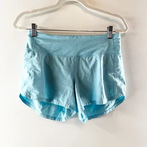 Lululemon Speed Up Mid-Rise Lined Short 4" Blue Chill 6 thumbnail 4