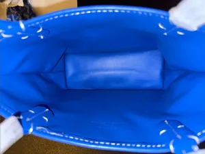 Royal Blue Mini reversible Anjou Tote with Matching Pouch thumbnail 2