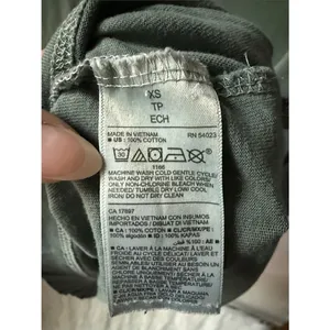 Old Navy Washed Sage Green Oversized Boxy Tee Shirt 100% Cotton Crew Neck XS thumbnail 5