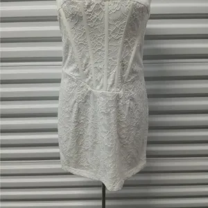 Princess Polly Brea Strapless Mini Dress Size 12 White Embroidered Lace Party thumbnail 7