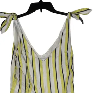 Cupcakes & Cashmere Womens Sun Dress Size 2 Yellow Blue White Striped Lined‎ thumbnail 2
