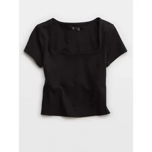 Offline by Aerie Black Real Me Square Neck Top Size XL thumbnail 11