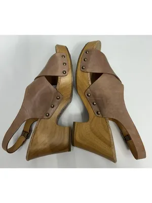 Korks KORK-EASE Platform Block Heel Leather Upper Wedge Sandal 9/40.5 Nude Tan thumbnail 9