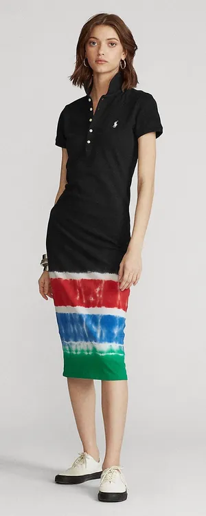 POLO Ralph Lauren Tie-Dye Polo Shirt Dress WOMENS XS thumbnail 1
