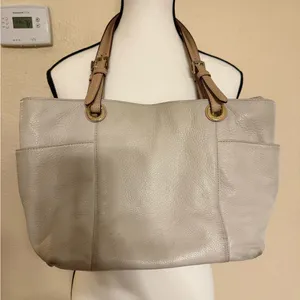 Michael Kors Jet Set Leather Saffiano Travel Tote Bag Purse thumbnail 1