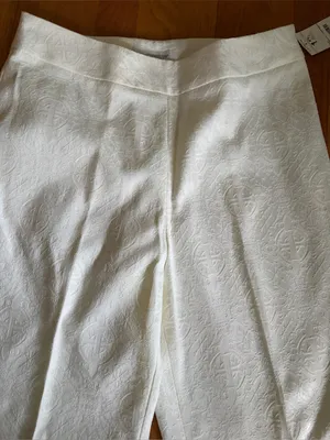Worthington Stretch Ivory Dress Pants Side Zipper Size 12 NEW thumbnail 2
