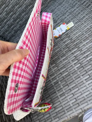 HANDMADE in Made in India Beaded Fruit lined Bag Pink thumbnail 7