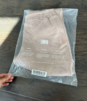 LUNYA Restore Double Faced Pants Light Pink Size Small NEW thumbnail 1