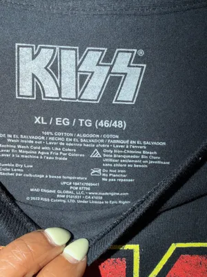 Kiss Band Tee Black Size L thumbnail 2