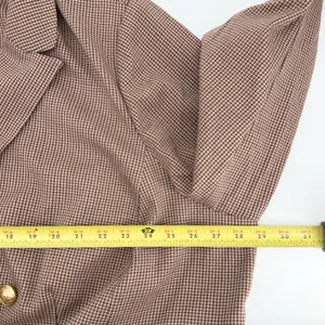 Lane Bryant The Bryant Blazer Brown Houndstooth Double Breasted Size 28 thumbnail 5