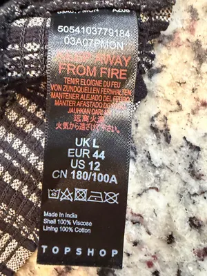 Topshop Black and Cream Striped Halter Top thumbnail 5