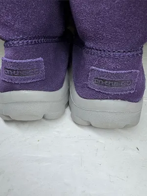 Skechers on-the-go Purple leather Suede Plush-Lined Winter Boots 8.5 slip on thumbnail 7