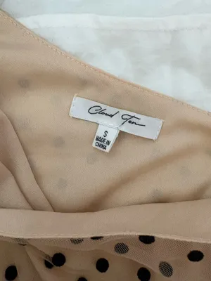 Cloud Ten Polka Dot One Shoulder Top thumbnail 3