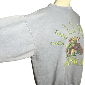 Vintage‎ Skagway Alaska Crest Sweatshirt | Distressed Graphic Pullover | 90s Y2K thumbnail 4