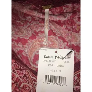 Free People Women's Revolve Luna Scarf Printed Boho Dress Small NWT v6x thumbnail 8