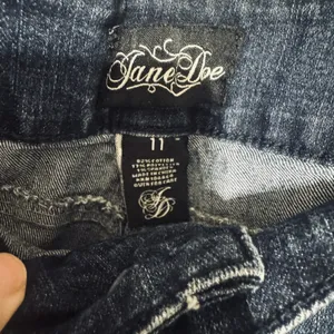 Jane Doe Womens Jr Size 11 Flare Bootcut Denim Jeans tiny front pockets Y2K thumbnail 4