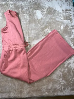 Serra Mauve Sleeveless Drawstring Jumpsuit thumbnail 4