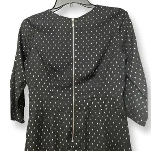 Zara Black Polka Dot Romper 3/4 Sleeve Romper Playsuit Size Small Retro Chic thumbnail 7