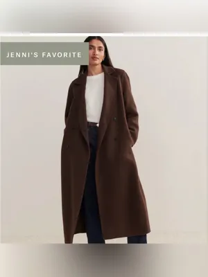 NWT Jenni Kayne Olivia Coat In Chocolate Brown Size Medium thumbnail 9