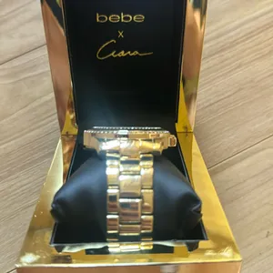 Bebe LINK BRACELET CRYSTAL SPORT BEZEL WATCH thumbnail 3