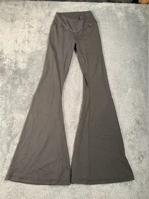 Aerie offline real me flare hi-rise short inseam Gray leggings yoga pants medium thumbnail 1