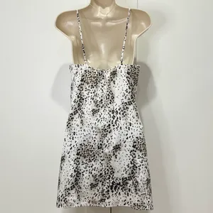 Alice + Olivia Russell Safari Silk Mini Slip Dress XS Animal Print Cocktail Chic thumbnail 6