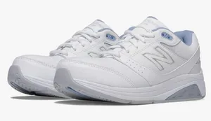 New Balance Women's White and Light Blue Sneakers 928V3 Walking Shoe thumbnail 1