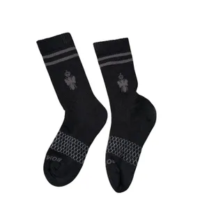 Bombas Crew Socks Womens Small Black Excellent Honeycomb Arch‎ Support Bee Crown thumbnail 2