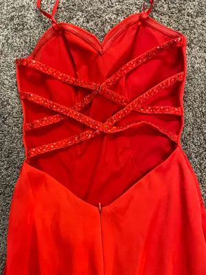 Red Formal Dress Size 00 thumbnail 5