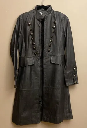90s leather pirate coat Black Size 8 thumbnail 1