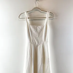 Halara Sleeveless Square Neck Side Pocket Corset Maxi Dress Frost White Small thumbnail 7