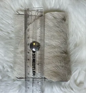 Hair on Hide Genuine Leather Card Holder with snap closure. Made in USA thumbnail 4