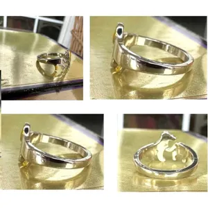 Handmade Dachshund Ring Pinkie Pull Apart Doxie Dog Rescue Metals Weiner Doxie We… thumbnail 12
