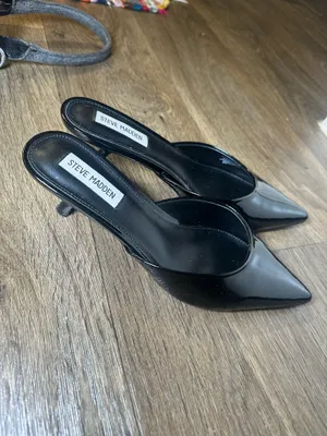Black Steve Madden slip heels thumbnail 1