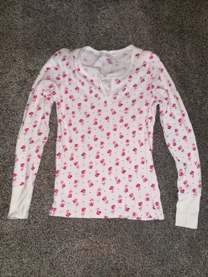 Victoria's Secret Thermal Floral Print Pajama Set thumbnail 2