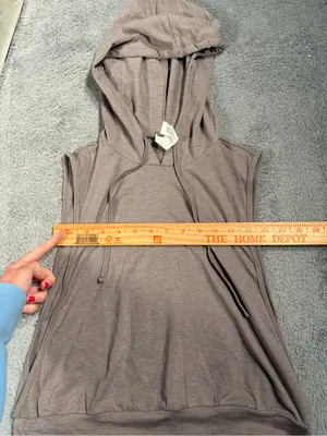 Halara hooded Sleeveless cropped running Tank Top small thumbnail 4