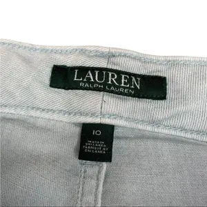 Lauren Ralph Lauren Jeans Blue Gray High Rise Premier Straight Ankle sz 10 thumbnail 10