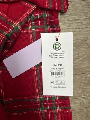NWT Christmas Joy Spun Pajamas with Socks Sz L thumbnail 9