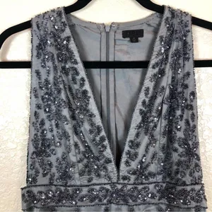 NBD X‎ Revolve Irena Dress Bead and Sequin Embellishments Gray Sz M thumbnail 9