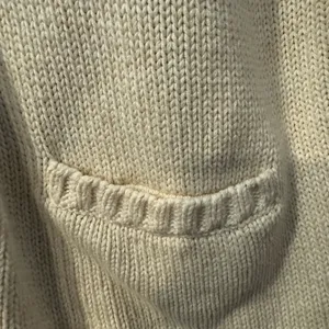 L.L. Bean‎ Womens Zip Up Cardigan Sweater Knit Large White Cotton thumbnail 5