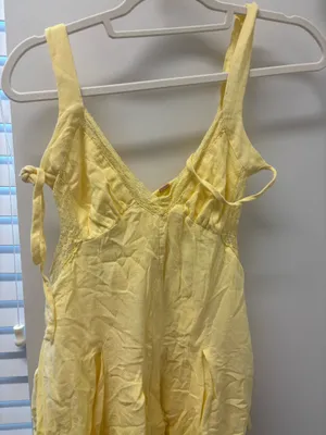 Free People Yellow Vivi Dress Cutout thumbnail 3